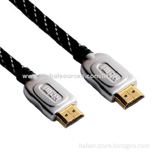 High end HDMI cable with gold plated 1.4V, HDMI cable Ethernet 3D